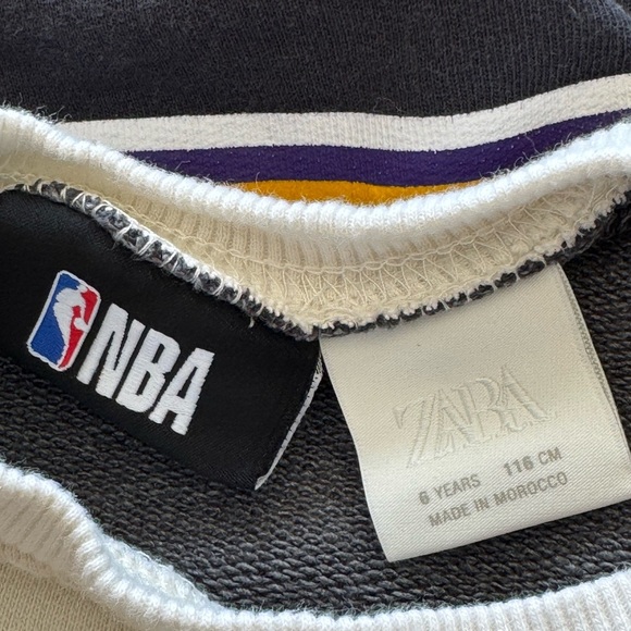 Zara NBA Los Angeles Lakers Sweatshirt - Picture 6 of 7